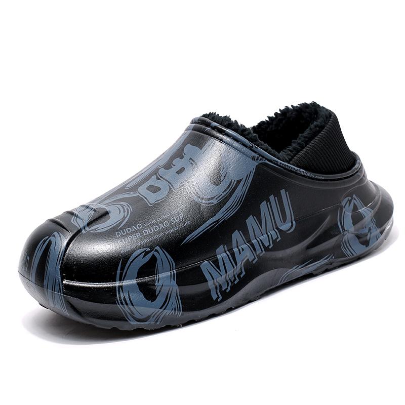 Fashion Men Slippers Winter Shoes New 2025 Keep Warm Plush EVA Waterproof Non-slip Indoor Outdoor Walking Casual Shoes Unisex Men Women