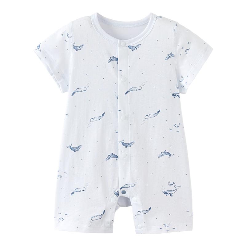 babylove Легкий летний детский комбинезон из чистого хлопка 80