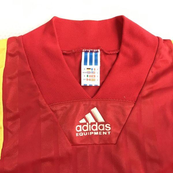 90s UK England Made Spain National Team Replica Jersey Size S Adidas Guardiola Alcorata Rugera cBH683(USED)