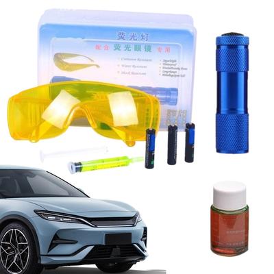 Auto Kältemittel Lecksuchgerät Kit Taschenlampe AC Lecksuchwerkzeugsatz Professioneller Auto Lecktester Für Auto AC Reparaturwerkzeug