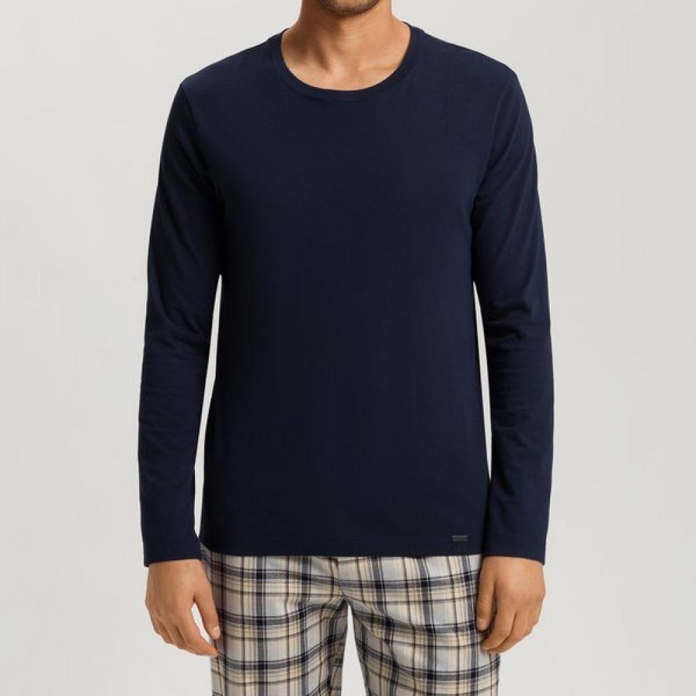 Hanro Long Sleeve T shirT  75053 Deep Navy deep navy/M