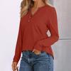 Dames ensfargede langermede skjorter elegante avslappede topper trendy skjorter topper