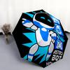1 PC Automatic Folding Umbrella - ASTRO BOT Custom Name Pattern, Portable & Foldable Design with 8 Ribs, Christmas Birthday Gifts