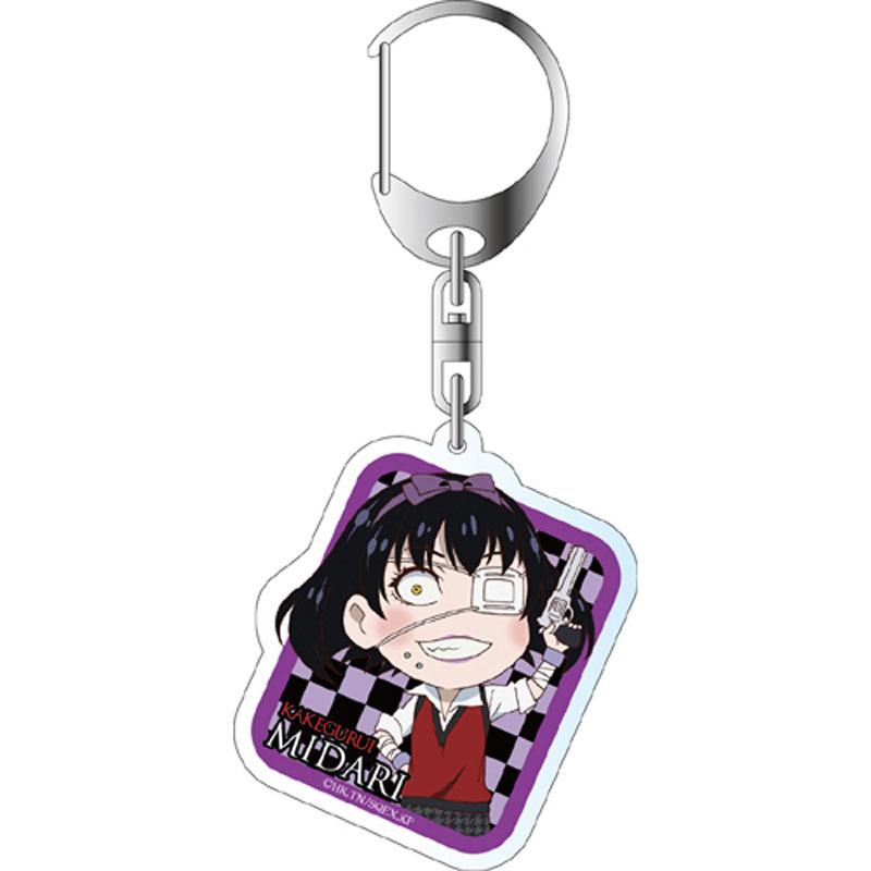 Kakegurui Anime Keychain - Yumeko Jabami & Luna Yumetsuki Acrylic Keyring