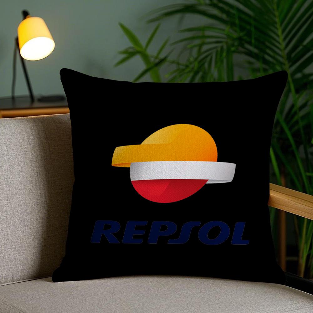 Fashion R-Repsols Cushion Cover Soft Short Plush Double-Sided Printing Home Decor Machine Washable Pillow Case Gift