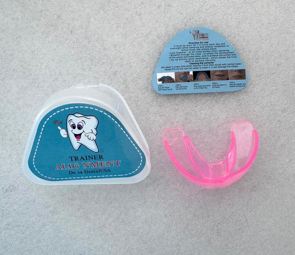 Adult Anti-Grinding Orthodontic Mouthguard & Silicone Aligners for Overbite Protection