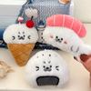 Seal Plush Pendant Stuffed Animal Keychain Cartoon Racket Seal Creative Ornament for Handbag Backpack Charm