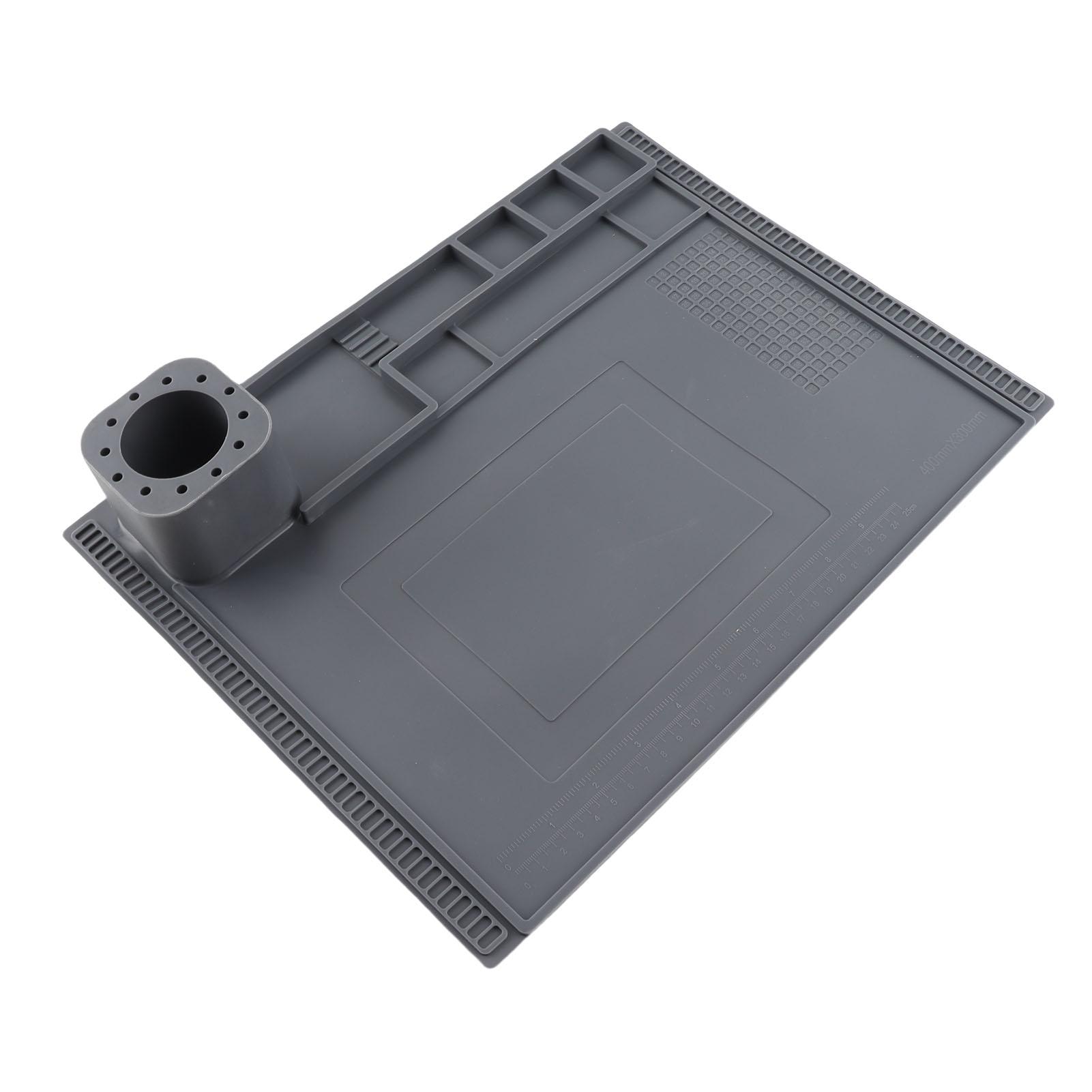 

Silicone Work Mat High Temperature Resistance Heat Insulation Electronics Repair Mat 40x30cm Grey серый