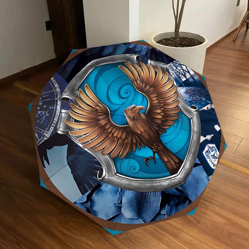 

1pc Crow Pattern Automatic Open/Close Umbrella, Folding Compact Umbrella with Lightweight Design for Women/Men yy251011064