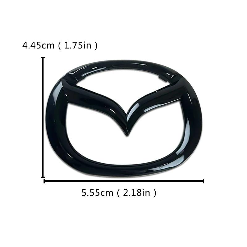 2025 Hot Plastic Car Front Trunk Emblem for Mazda 3 Logo Steering Wheel Badge 3D Body Replaced Sticker Rear Tail Refitting Decor