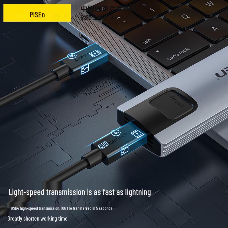 Pisen Thunderbolt 4 / USB4 Type-C Full-Function Cables & Adapters