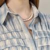 Maxza Check Shirring Cotton Shirt Blouse Zf05qb002nh