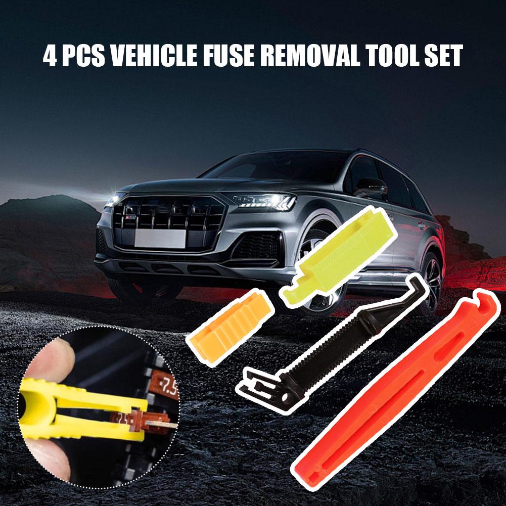 4Pcs Automobile Fuse Clip Car Fuse Extractor Fuse Remover Auto Fuse Plier for Car Fuse Holder Fuse Box Disassembly Tool Fuse Holders1