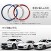 Archnote Air Conditioner Ring Cover Vent Universal Mazda CX-3 MX-5 ND Roadster Plated Ring Panel Set of 3 Blue
