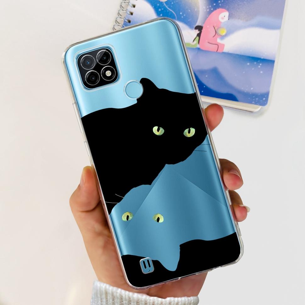 For Realme C21Y Case RMX3261  RMX3263 Cute Cartoon Cover Soft Silicone Phone Case For Realme C 21Y C21Y Bumper