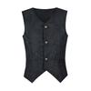 Men's Vests Medieval-style Vintage Costume Tuxedo Sleeveless Vests European Vintage Stage Halloween Costume Gothic Jacket Set