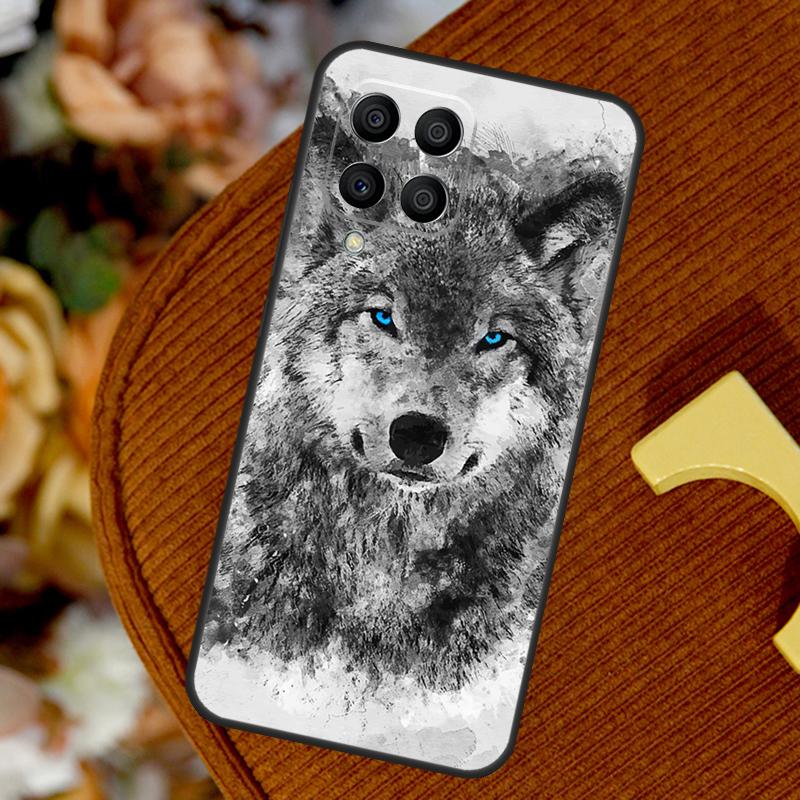 Wolf Howls Art For Samsung Galaxy M23 M33 M13 M53 M11 M51 M14 M34 M54 M15 M55 M20 M30s M12 M32 M52 Case