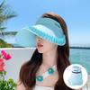 New Summer Lace Big Brim Parent-child Empty Top Hat UV Protection Hat Women's Versatile Sun Protection Visor