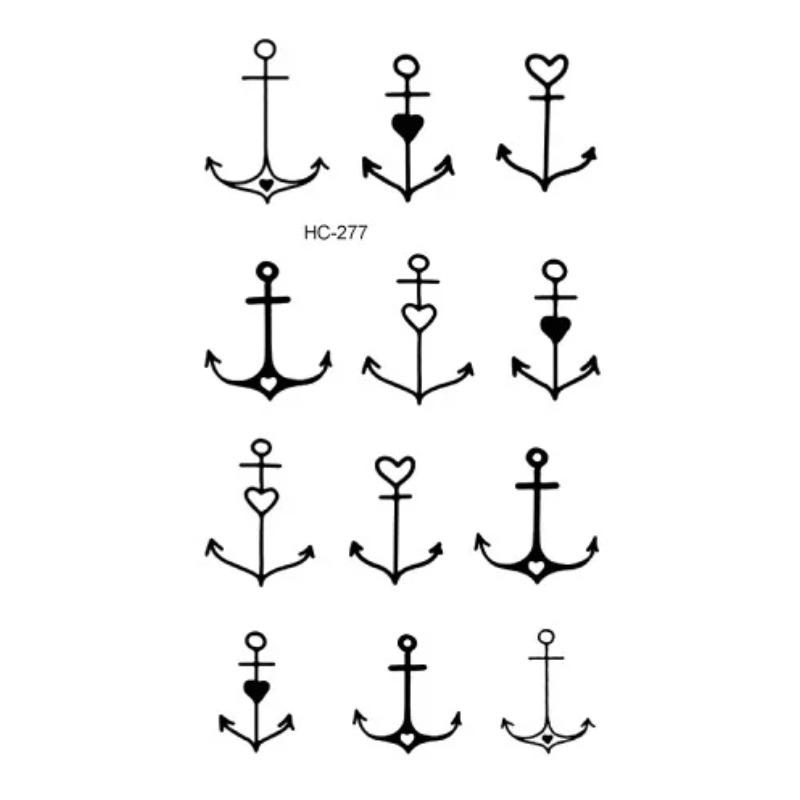 Tattoo-Aufkleber Körper-Make-up Flamme Finger Wasserdicht Temporäre Tattoos Schwarz Quadrat Rose Blume Kunst Flash Fake Tattoos