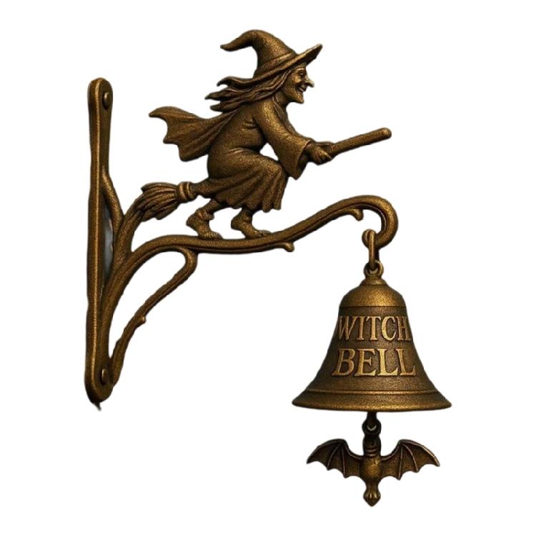 Motion Sensorings Metal Brooms Witches Doorbell Magics Potions Sound Light Halloween Party Decoration