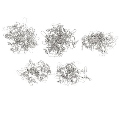 30PCS Fishing Swivels Stainless Steel Ball Bearing Fishing Lock Snap Swivels for Freshwater Saltwate