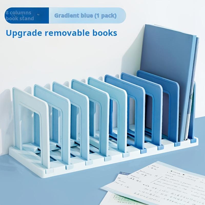 Kostenloses Upgrade: Gitter-Schreibtischständer - 8 Fächer, abnehmbarer Schreibtisch-Organizer, Farbverlauf Grün & PP-Material, Notizbücher & Bürobedarf