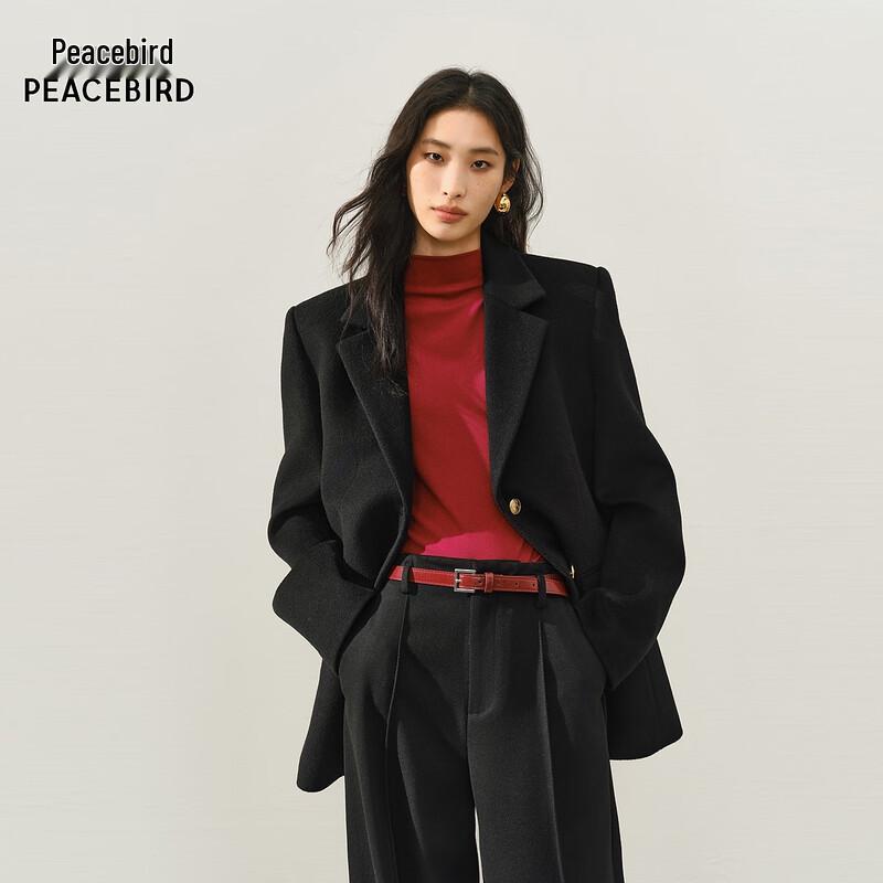 

PEACEBIRD Women s Fashion Wool Blend Coat M (160)