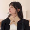 Windproof Cross Neck Warmer Thickened Women Winter Neckerchief  Apparel Accessories