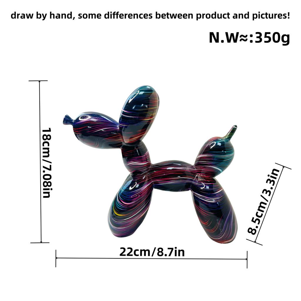 Creative Cute Balloon Dog Ornament Home Soft Decoration Three-dimensional Scene Living Room Entrance TV Cabinet Decoration Gift