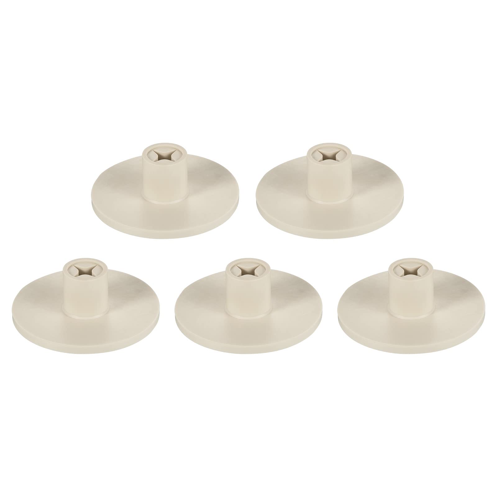 

PATIKIL 16.5mm Plastic Golf Tees (5 Pieces) Hollow Training Golf Practice Range Tee Stable Ball Holder for Indoor and Outdoor Hitting Mats, Beige