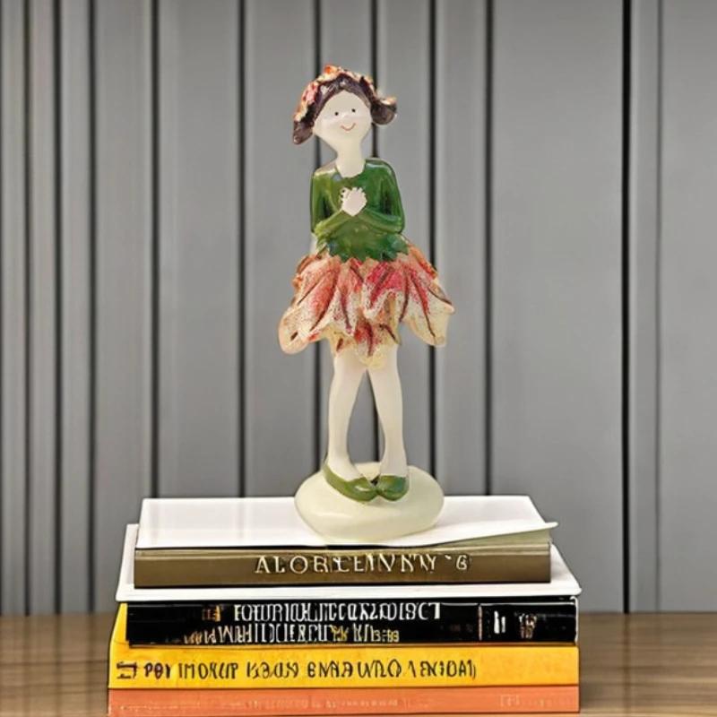 

Flower Fairy Garden Decor Statues Outdoor Patio Lawn Yard Porch Resin Ornaments for Outside Indoor Ornament Graduation Gift