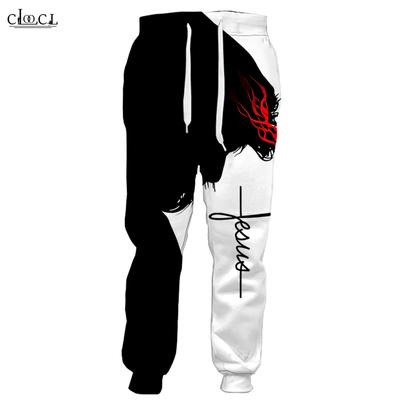 Printemps automne chrétien jésus catholique hommes femmes pantalons impression 3D Jogging mode décontracté hommes pantalons Streetwear pantalons de survêtement