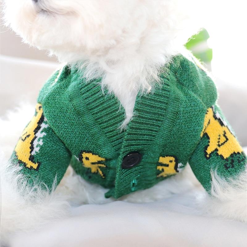 dinosaur dog sweater