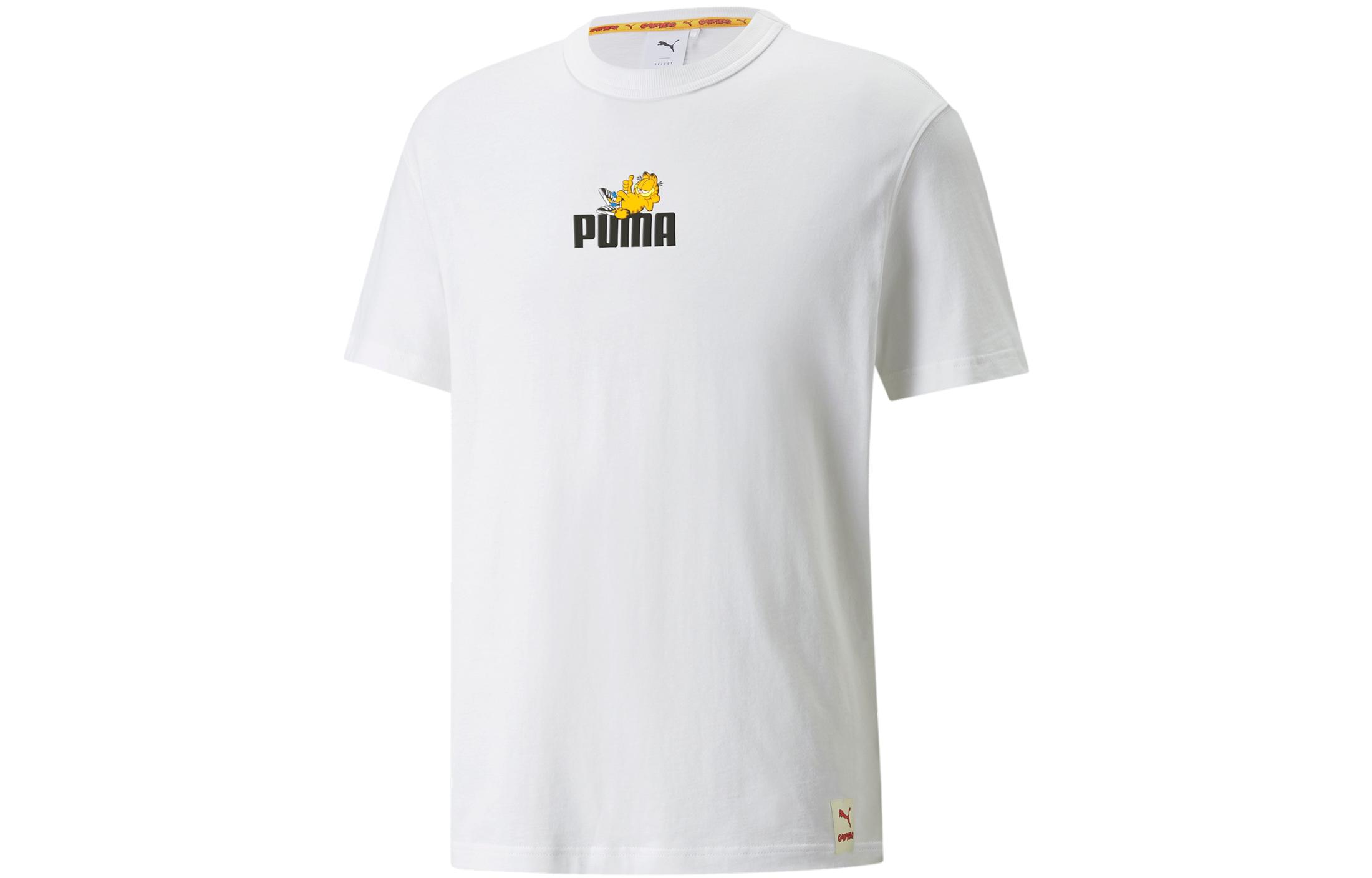 PUMA x Garfield Set in Sleeve T Shirt Men s White 534433-02 S