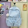 Schoolbag Korean Version Ins Small Fresh and Sweet Backpack Women's Large Capacity Simple and Versatile Student Schoolbag Fashionable Casual Backpack