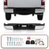 Chrome Rear Bumper Replacement for 2007-2013 Chevy Silverado Sierra 1500 Truck 22932803 20899359 GM1191125 GM1191126 GM1191124 GM1103147