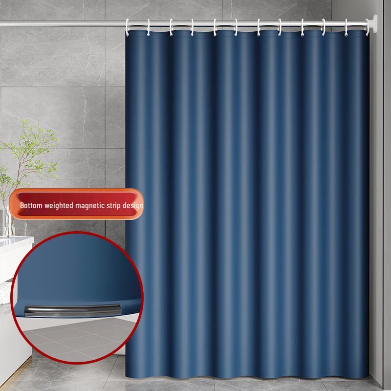

Thickened Pure Color Waterproof Shower Curtain