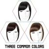 AOSI Black Brown Hair Bangs Clip In Bangs Front Fringe Hair Women Clip In Hair Extension Hair Accessories