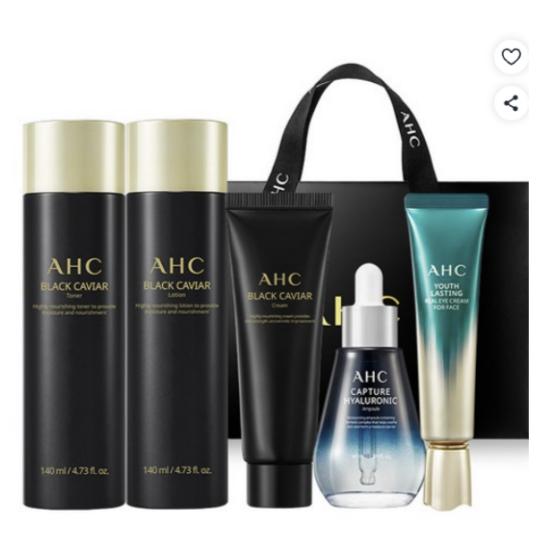 AHC Black Caviar Youth Ritual Care 5pcs Special Set Anti-Aging Firming Kit