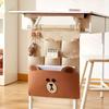 Bear Cartoon Wall Hanging Storage Bag For Bedroom Organizer And Multipurpose Use