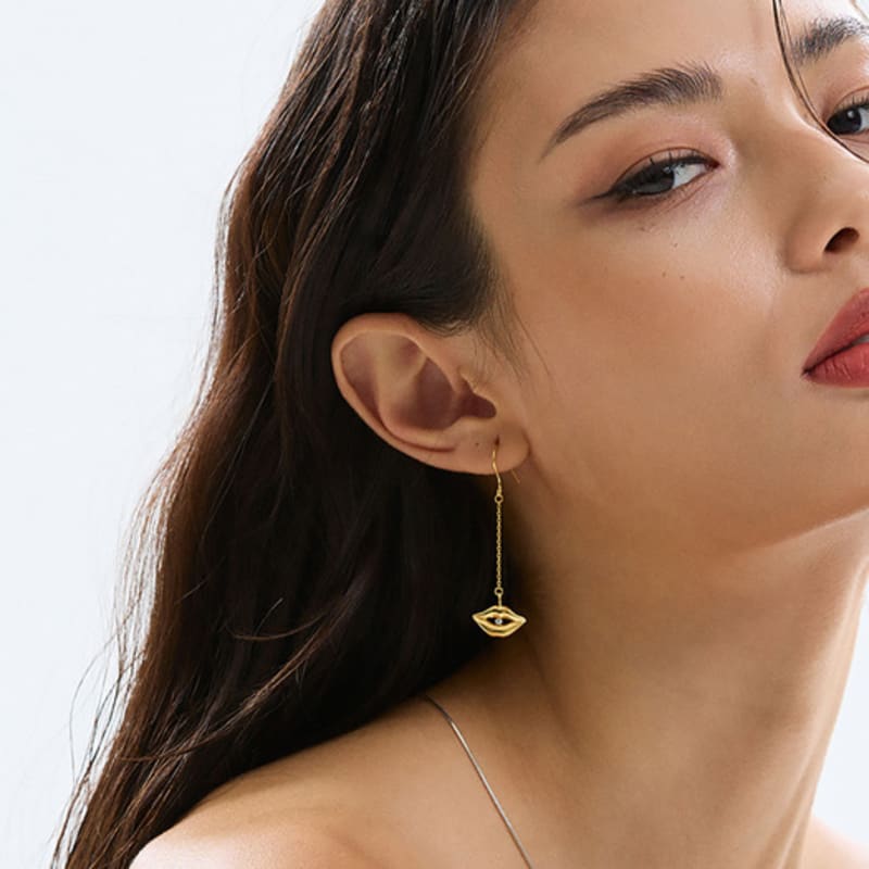 CALLOUTNEWYEAR Droplips Earrings (Silver92.5)