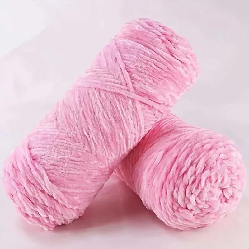 6pcs 600g Chenille Yarn  Washable & Ultra Durable Crochet Velvet Yarn Resilient Yarn for Cushions Bags Knitting Projects DIY Craft Supplies