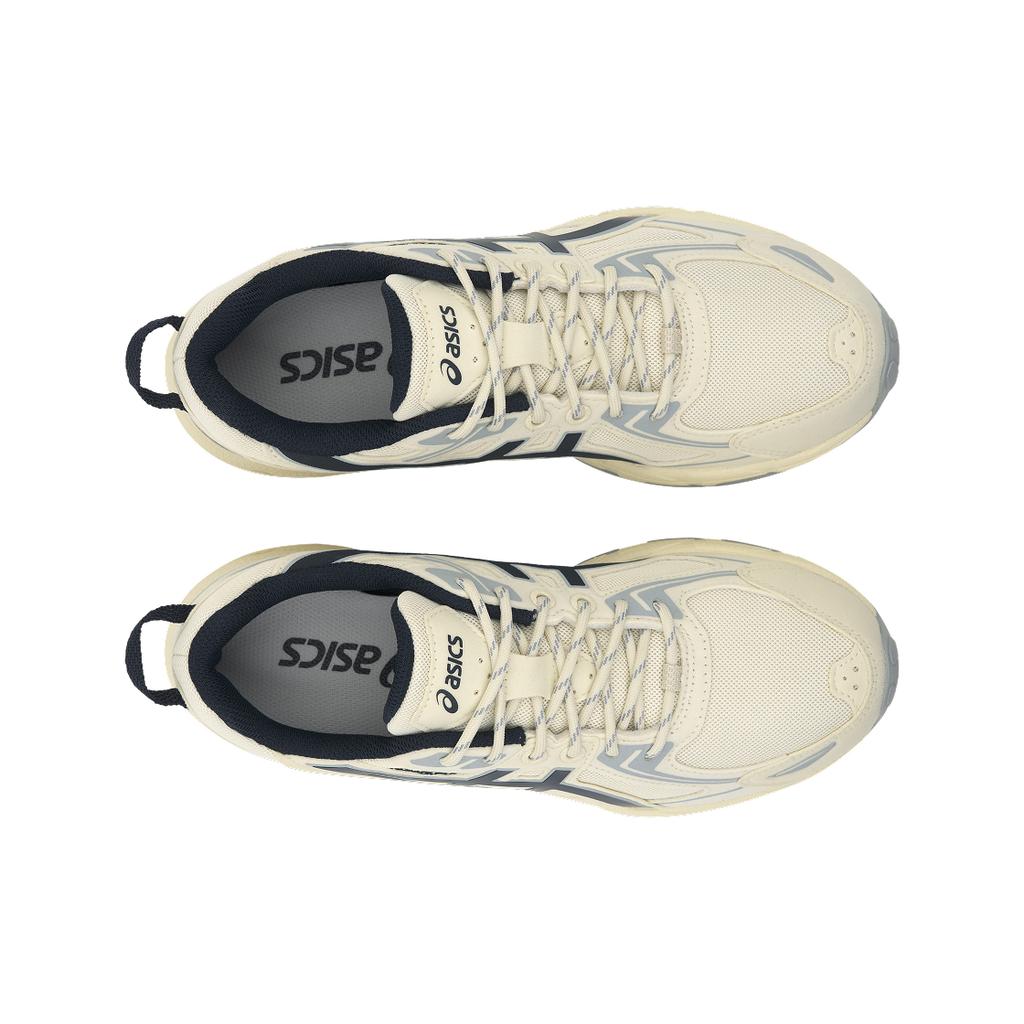 Asics Gel-Venture 6 Tecido Patchwork Couro Sintético Tênis de Corrida Cano Baixo Tênis de Corrida Unissex Branco Azul 1203A239-200