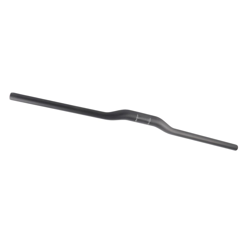 Manubrio Riser per Bicicletta Nero Opaco Fibra di Carbonio 3K Integrato Leggero Manubrio Piatto per Bicicletta per