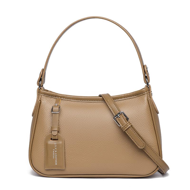 Leather Bag New Korean Version Simple Commuter Underarm Bag Niche High-end Single Shoulder Messenger Women's Bag