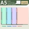 Morandi Colors Detachable Coil Notebook - B5, A4, A5 - Student-Friendly, High-Quality Loose-Leaf Design