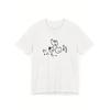 Style Black Cute Cartoon Cat Korean Text Print Short Sleeve TShirt Unisex Oversized Comfortable Vintage Y2k Clothes