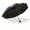 Soccer Legends Automatic Opening and Closing Umbrella, Compact Travel Umbrella, Lightweight and Portable, Suitable for Beach Commuting Busin