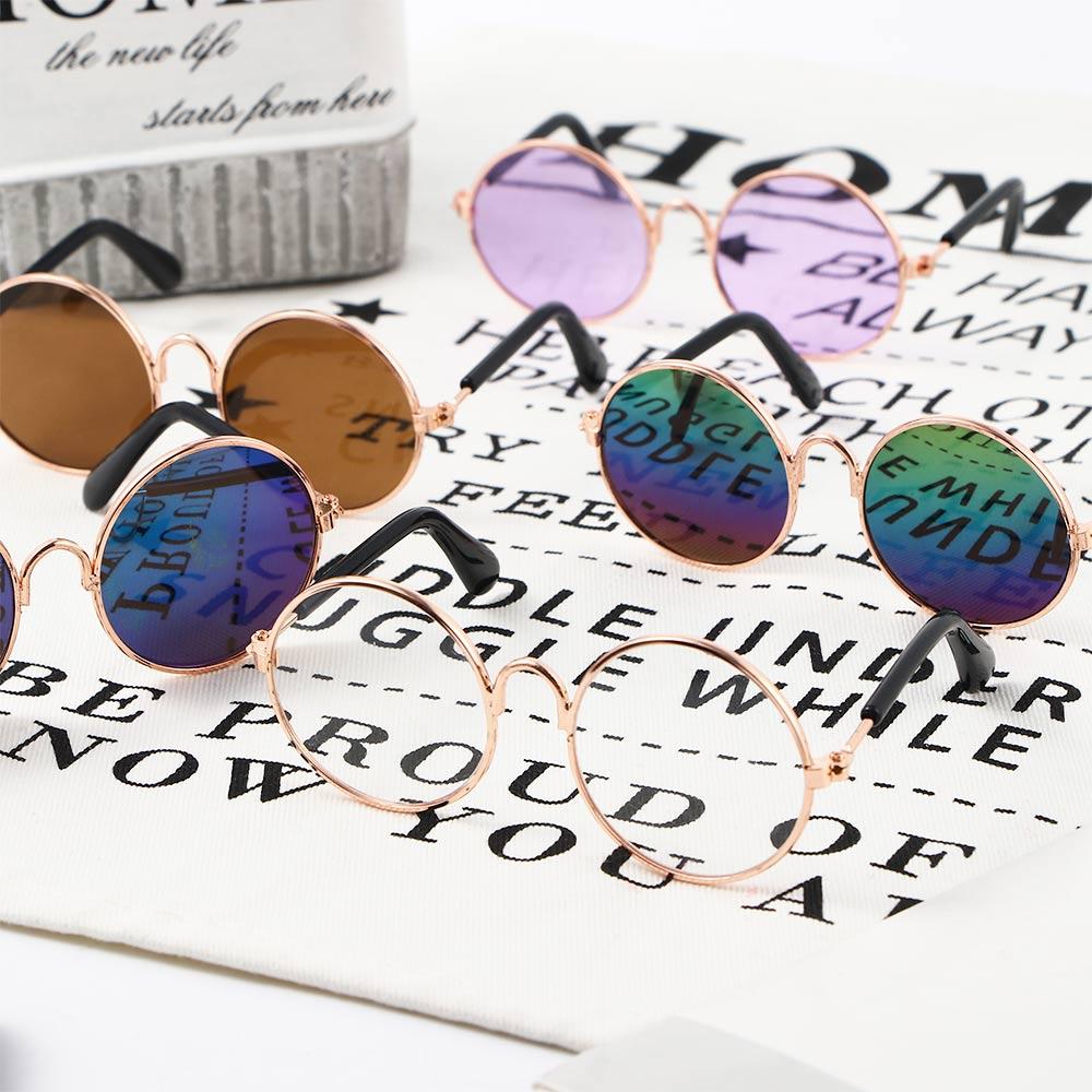 For Little Dog Cat Photos Props Trend Toys Pet Sunglasses Eye-wear Cat Glasses Reflection Glasses