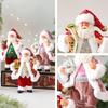 3D Xmas Tree Ornament Cute Creative Santa Claus Figurine Cartoon Standing Posture Christmas Home Decorations Office Decor